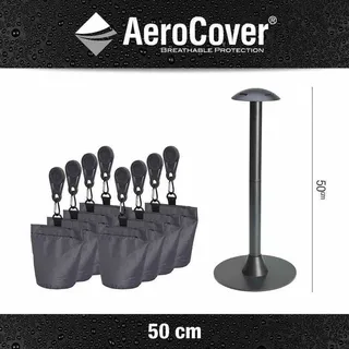 AeroCover Abstandshalter und 8 Sandsäcke Anthrazit