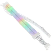 Kolink UR-12-V2x6-ARGB Strom Anschlusskabel Weiß, Transparent, RGB 70cm