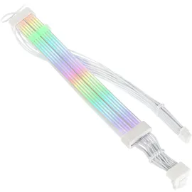 Kolink UR-12-V2x6-ARGB Strom Anschlusskabel Weiß, Transparent, RGB 70cm