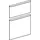 Geberit Schubladenfronten Set für Smyle Square B:45 cm