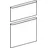 Geberit Schubladenfronten Set für Smyle Square B:45 cm