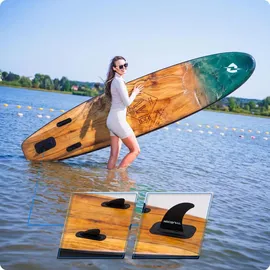 Thunder SUP Board 350 x 81 x 15 cm Braun/Schwarz