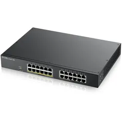 Zyxel GS1900-24EP Smart Managed Switch 24x Gigabit Ethernet 12x PoE+ max. 130 Watt, Layer 2, Rackmount