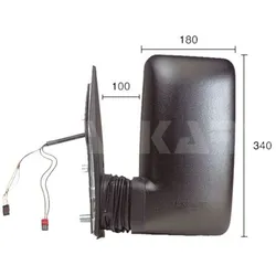 Alkar Spiegelglas Elektrisch Links Kurzer Spiegelarm 9227977: Außenspiegel Iveco: 504056864 Alkar: 9227977 Blic: 5402049227976p Klokkerholm: 30801041a