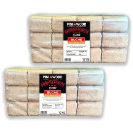 PINI Holzbriketts 100% Buche 20 kg