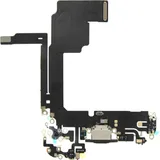 OEM Ladeanschluss Flex für iPhone 15 Pro, schwarzes titanium (iPhone 15 Pro), Mobilgerät Ersatzteile, Schwarz Titan Dock Connector Ersatz