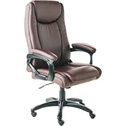 Chefsessel GRACEFUL Kunstleder Dunkelbraun
