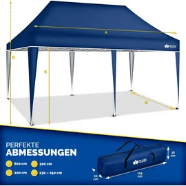 tillvex Faltpavillon 3 x 6 m Blau