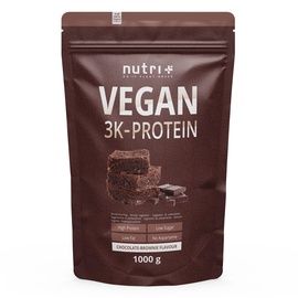 Nutri + Vegan 3K Protein Schoko-Brownie Pulver 1000 g