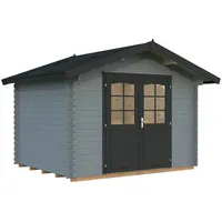 Palmako Gartenhaus Vivian 6,9 m2 - 28 mm Grau