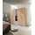 Priess Kleiderschrank 231 x 195 x 54 cm Beige/Weiß