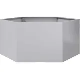 vidaXL Pflanzkübel Sechseckig 104 x 90 x 45 cm Verzinkter Stahl