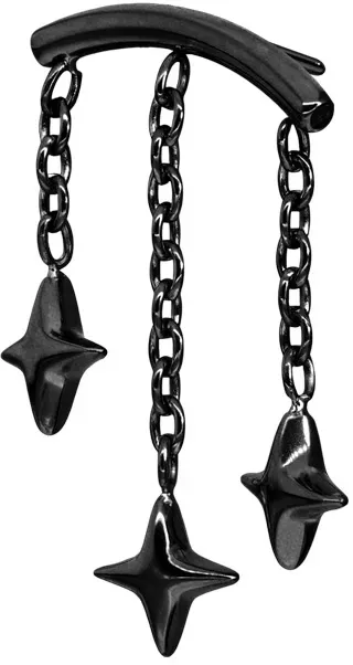 Titan Aufsatz mit Push Pin BOGEN + 3 STERNE