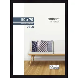 Bilderrahmen OSLO - schwarz - LB 50x70 cm