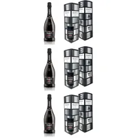 Canti - Weißer D.O.C.G. Millesimato, Spumante Sektwein, Moscato d'Asti, Geschenkpackung, italienische Traubensorte aus Piemont, fruchtiger und aromatischer Geschmack, 1x750 ml (Packung mit 3)