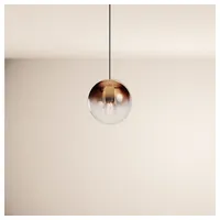 S.LUCE Pendelleuchte Orb Galerieleuchte 5m Abhängung Schwarz Orb/Farbverlauf Kupfer