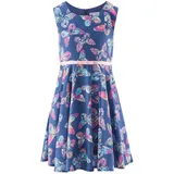 happy girls Kleid aus Viskose mit rückseitigem Reißverschluss, Blau, 116