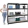 Proregal Schwerlastregal Rhino HxBxT 180x200x60cm Fachlast 500kg 4X Spanplatten-Ebenen 16mm Garagenregal, Lagerregal, Steckregal, Weitspannregal