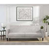 dorel home Schlafsofa 3-Sitzer Polyester Grau