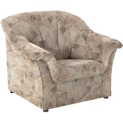 Sessel DOMO COLLECTION "Pegnitz zeitlos, elegante Armlehnen, komfortabel", braun, B:105cm H:82cm T:82cm, 100% Polyester, Sessel, Polstersessel