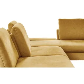 Lounge Collection Eckcouch Flachgewebe 314 cm Gelb