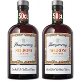 Tanqueray London Dry Gin Negroni Cocktail Drink, Cocktail Collection, 17,5% vol, 500ml Einzelflasche (Packung mit 2)