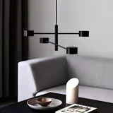 Nordlux Clyde 4-flg. LED 89,5 cm rund schwarz