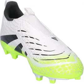 adidas Predator LEAGUE Laceless FG/MG Kinder Fussball-Rasenschuhe FTWWHT/CBLACK/LUCLEM, 36
