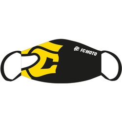 FC-Moto Gezichtsmasker, geel, Eén maat