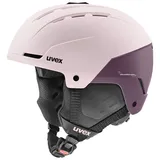 Uvex Stance Skihelm für Damen und Herren - individuelle Größenanpassung - optimierte Belüftung - Powder-Plum matt 51-55 cm