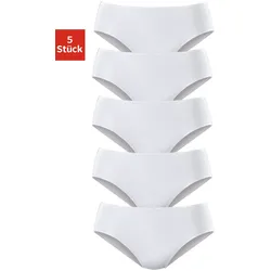 Jazz-Pants Slips PETITE FLEUR, Damen, Gr. 44/46, weiß, Obermaterial: 95% Baumwolle, 5% Elasthan, unifarben, körpernah, Unterhosen, aus elastischer Baumwoll-Qualität