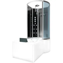 AcquaVapore Whirlpool Wanne Duschtempel Dusche Duschkabine K50-l32-wp-ec 170x100 cm mit 2k Scheiben Versiegelung
