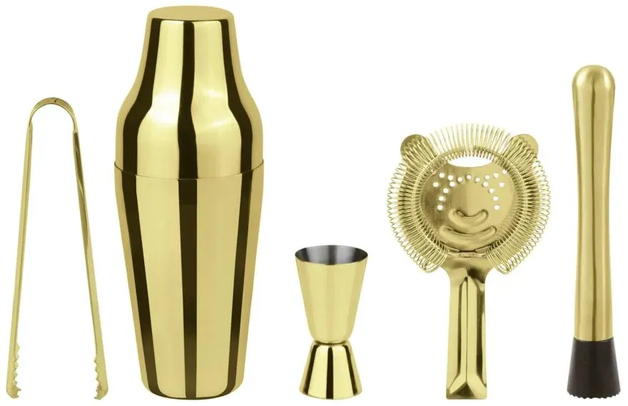 Paderno Cocktail Set Parisian Gold 5-teilig