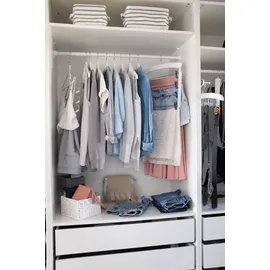 Zeller Aufbewahrungskorb Stripes 28 x 21 x 16 cm 1-tlg. grau