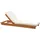 Beliani Gartenliege 200 x 60 x 30 cm Braun
