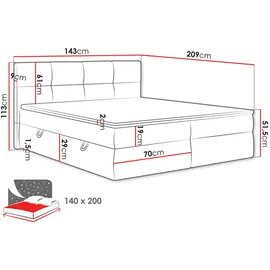 Mirjan24 Figaro 140 x 200 cm H3 Grau