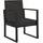 vidaXL Gartensessel 57 x 74,5 x 74,5 cm schwarz 1 St.