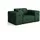 Fun Möbel Sessel Chantal Opera Velvet 121 x 78 x 96 cm Grün mit Zierkissen
