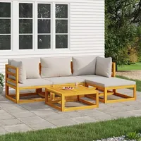 Luxuskollektion Festnight Gartenmöbel Set Holz 5-tlg Balkonmöbel Lounge Outdoor