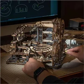 ROBOTIME ROKR 3D-Holz-Puzzle Murmelbahn Marble Night City