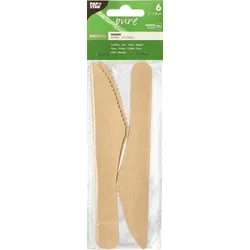 Papstar 120 Messer, Papier pure 15,8 cm natur