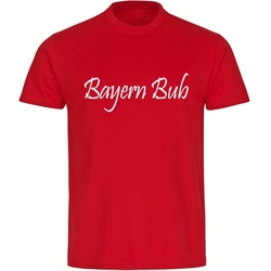 multifanshop T-Shirt Herren Bayern - Bayern Bub - Männer rot M