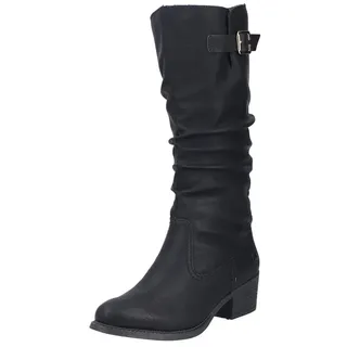 Rieker Damen 73191 Hochschaftstiefel, Schwarz, 40 EU