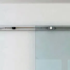 Homcom Glasschiebetür rechts 102,5 x 205 cm transparent