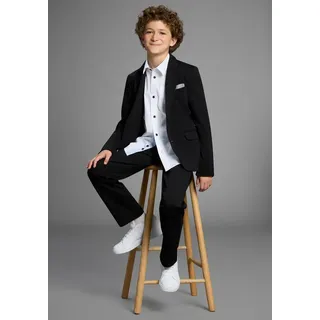 Bruno Banani Anzug 2tlg. Jersey Anzug für Jungen (Set, 2-tlg., Sakko & Hose) Für jeden Anlass passend. Eleganter Jersey Anzug für TEENS schwarz 182