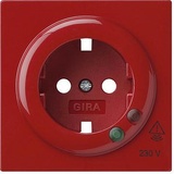 Gira 144143 Abdeckung SCHUKO ÜSS S-Color Rot