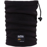 Alpha Industries Label Fleece Tube Schal Black