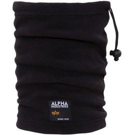 Alpha Industries Label Fleece Tube Schal Black