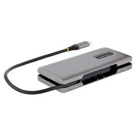 Startech 4-Port USB-C Hub - 4x USB-C Ports - 100W Power Delivery Pass-Through - USB 3.1/3.2 Gen 2 10Gbit/s - Tragbar - Splitter - 25cm Kabel - Auf Adapter/Hub (HB31CM4CPD3), Space Grey