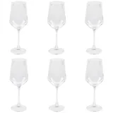 Testrut Weißweingläser 6er Set CARA, Transparent - 400 ml - 6er Set